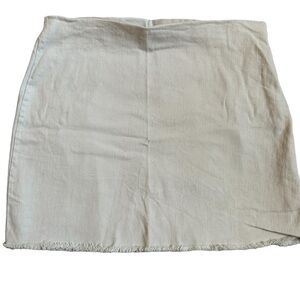 Bobbles and Lace Boutique | Mini Skirt - Light Blue, Mid Rise, Ram Hem Size L